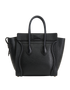 Micro Luggage, &pound;650, Handbags, Black, Leather, Back view
